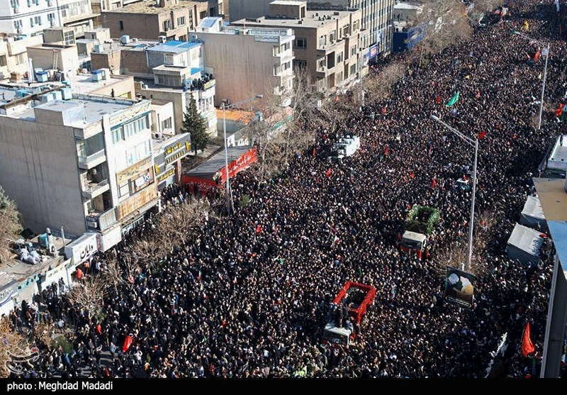 Image result for ‫تشییع سردار سلیمانی در تهران‬‎