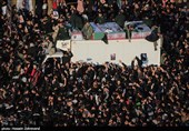 تشییع پیکر سپهبد قاسم سلیمانی و شهدای مقاومت در تهران - 1