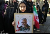 راهپیمایی مردم استان گیلان در سوگ سردار دل‌ها به روایت تصویر