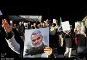 تشییع پیکر سپهبد قاسم سلیمانی و شهدای مقاومت در تهران