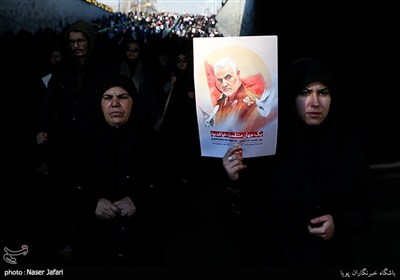 تشییع پیکر سپهبد قاسم سلیمانی و شهدای مقاومت در تهران