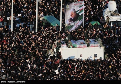 تشییع پیکر سپهبد قاسم سلیمانی و شهدای مقاومت در تهران- 4