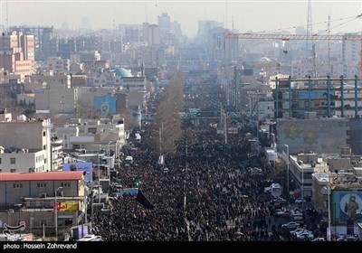 تشییع پیکر سپهبد قاسم سلیمانی و شهدای مقاومت در تهران- 4