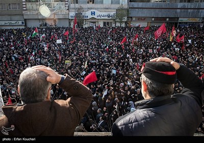 تشییع پیکر سپهبد قاسم سلیمانی و شهدای مقاومت در تهران - 5