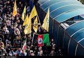 مراسم تشییع پیکر سپهبد شهید قاسم سلیمانی و شهدای مقاومت در تهران