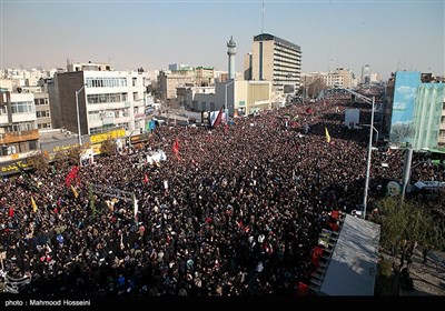 تشییع پیکر سپهبد قاسم سلیمانی و شهدای مقاومت در تهران - 8