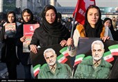 تشییع پیکر سپهبد قاسم سلیمانی و شهدای مقاومت در تهران - 8