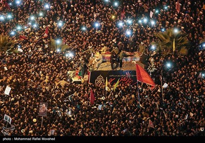 مراسم تشییع پیکر سپهبد شهید قاسم سلیمانی در قم