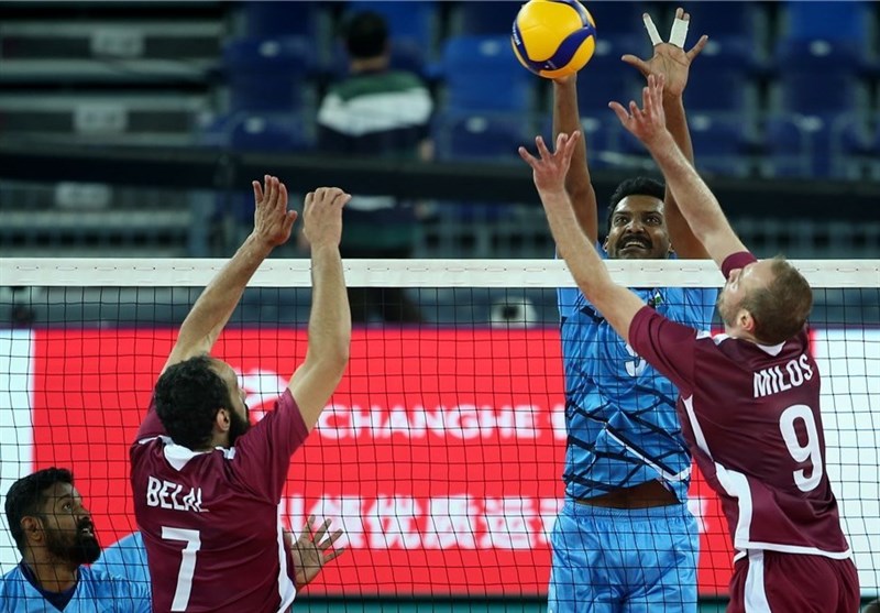 والیبال انتخابی المپیک| قطر با پیروزی شروع کرد