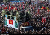 تشییع و خاکسپاری پیکر سردار سپهبد شهید قاسم سلیمانی در کرمان 