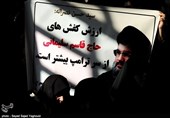 تجمع بانوان زینبی اردبیل در حمایت از مقاومت و انتقام از خون سردار شهید حاج قاسم سلیمانی