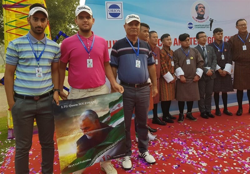 ادای احترام جوانان گلف باز ایران به سردار دل‌ها در بنگلادش
