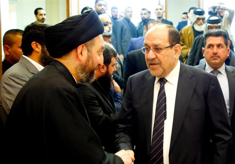 عراق|برگزاری مراسم بزرگداشت شهیدان سلیمانی و المهندس در دفتر حکیم+تصاویر