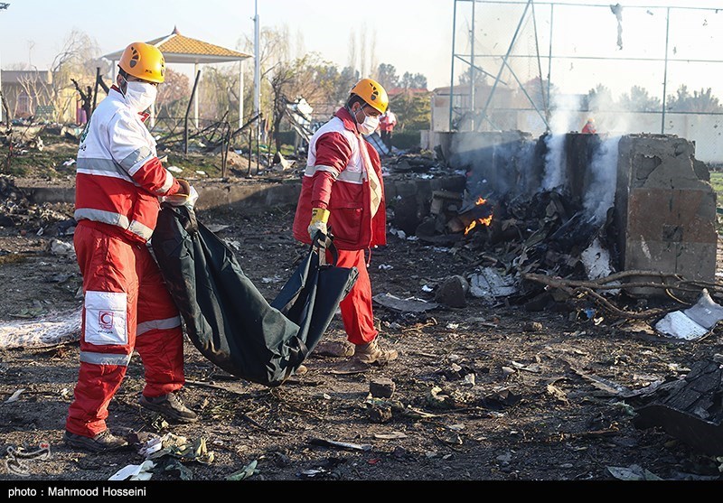 قربانیان خارجی سقوط هواپیمای اوکراینی توسط پلیس آگاهی تعیین هویت می‌شوند