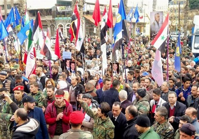 سوریه|برگزاری مراسم تجلیل از سپهبد شهید سلیمانی در حمص+تصاویر