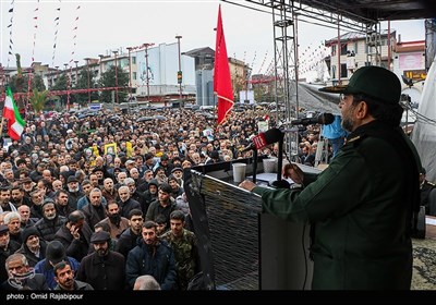 اجتماع بزرگ مردمی «سلیمانی‌ها» به‌مناسبت بزرگداشت سپهبد شهید حاج قاسم سلیمانی در رشت