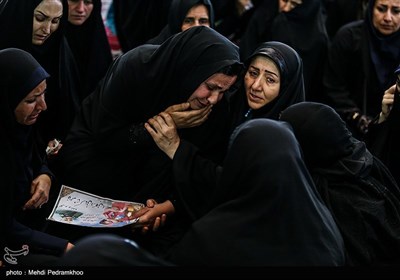 مراسم تشییع دختر یک و نیم ساله حادثه کرمان - اهواز