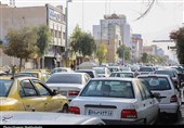 ترافیک آزاردهنده در خیابان حرم نمای قم به روایت تصویر