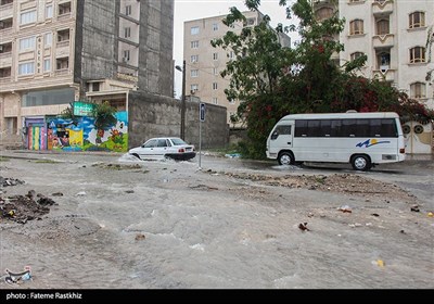 آبگرفتگی معابر در بندرعباس