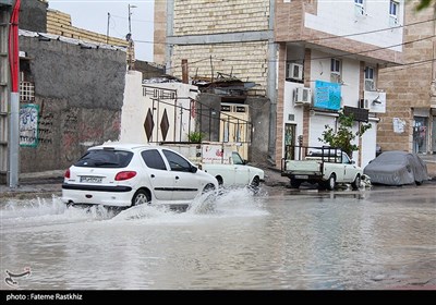 آبگرفتگی معابر در بندرعباس