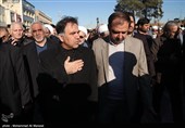 عباس آخوندی در مراسم تشییع پیکر مرحوم آیت‌الله رسولی محلاتی - قم