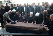 مراسم تشییع پیکر مرحوم آیت‌الله رسولی محلاتی - قم