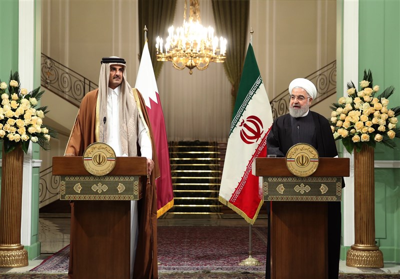 روحانی در نشست خبری مشترک با شیخ تمیم:‌ در کنار قطر خواهیم بود/رفت‌ و آمدهای مقامات دو کشور بیشتر می‌شود