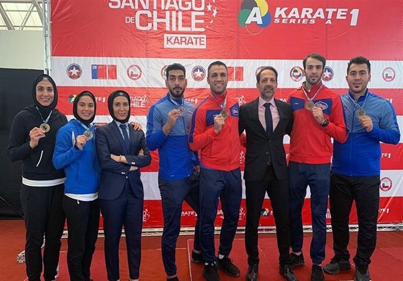 تقدیم عنوان قهرمانی کاراته وان شیلی به شهید سردار سلیمانی و جانباختگان سقوط هواپیما