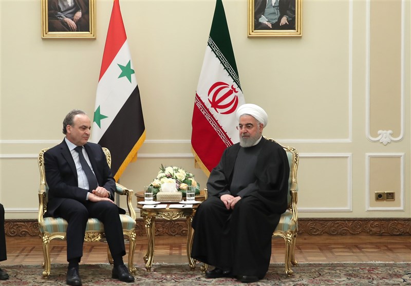 روحانی: تعاون ایران وسوریا ینبغی ان یستمر حتى خروج القوات الأمریکیة من سوریا