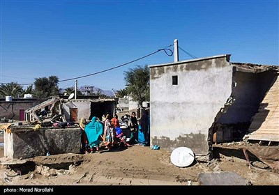 خسارات سیل در روستای سدیچ جاسک