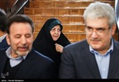 معصومه ابتکار معاون امور زنان و خانواده رئیس جمهور در حاشیه جلسه هیئت دولت
