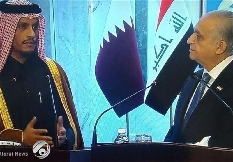 تاکید وزیران خارجه قطر و عراق بر تلاش برای برقراری آرامش در منطقه