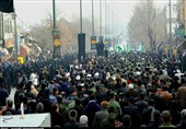 مراسم تشییع و خاکسپاری شهدای سانحه سقوط هواپیمای اوکراینی در همدان+ تصاویر