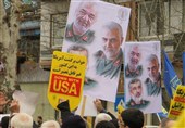 راهپیمایی مردم گیلان در حمایت از سپاه و تکریم شهدای سانحه هوایی + فیلم