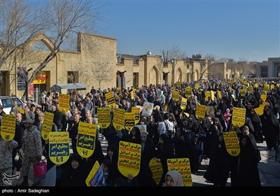 راهپیمایی حمایت از اقتدار نظام در شیراز