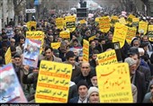 خروش مردم دارالجهاد همدان در حمایت از اقتدار کشور+تصاویر