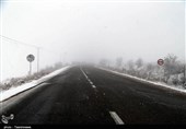 برف و باران در جاده‌های 14 استان