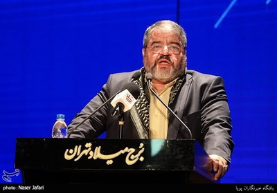 سخنرانی سردار جلالی رئیس سازمان پدافند غیرعامل کشور در گردهمایی 1500 مدیر مدرسه شهر تهران