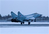 مانورهای مشترک میگ-31 و بمب‌افکن سوخو-24 در روسیه + فیلم