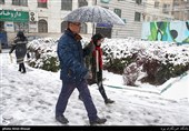 بارش برف زمستانی در تهران