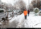 بارش برف زمستانی در تهران