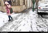 بارش برف زمستانی در تهران