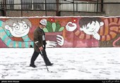 بارش برف زمستانی در تهران