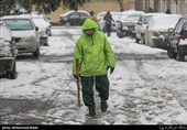 بارش برف زمستانی در تهران