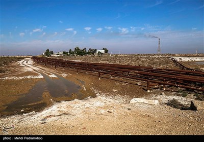 فعالیت دائمی فلرهای نفتی و انتشار آلودگی در این منطقه است که موجب نابودی بسیاری از زمین‌های کشاورزی حاصل خیز این روستا و مبتلا شدن اهالی این روستاها به بیماری‌های تنفسی شده است