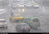 بارش برف زمستانی در تهران
