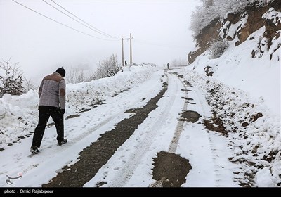 بارش برف در ییلاقات اشکورات گیلان 