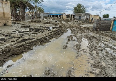 مناطق سیل زده دشتیاری چابهار