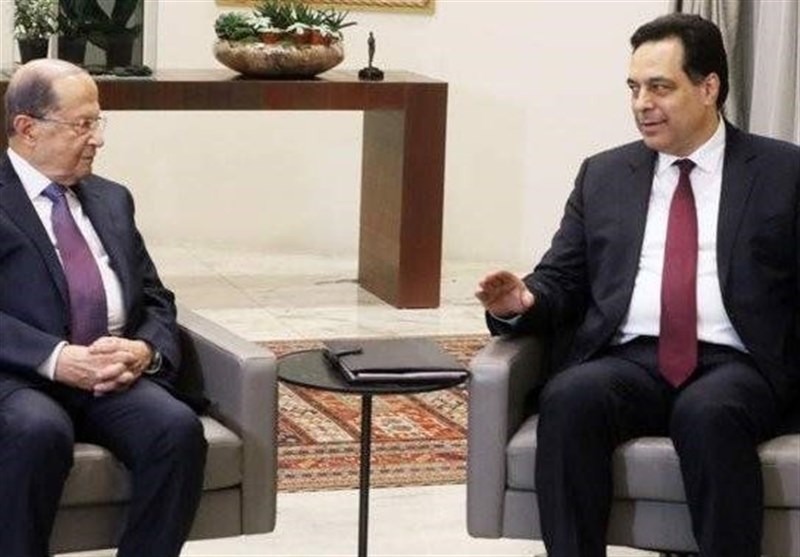 نشست عون و دیاب پیش از اولین جلسه دولت لبنان