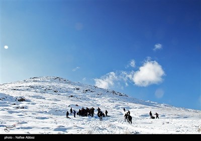 تفریحات زمستانی در ارتفاعات برفی - اراک